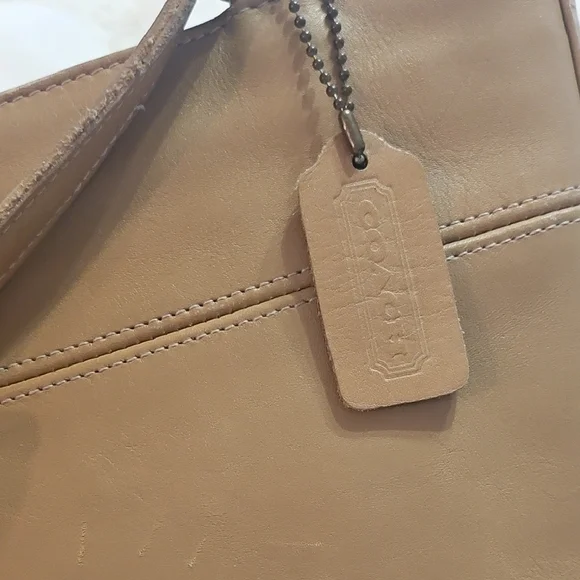 Coach Tan Leather Tote - Picture 5 of 8